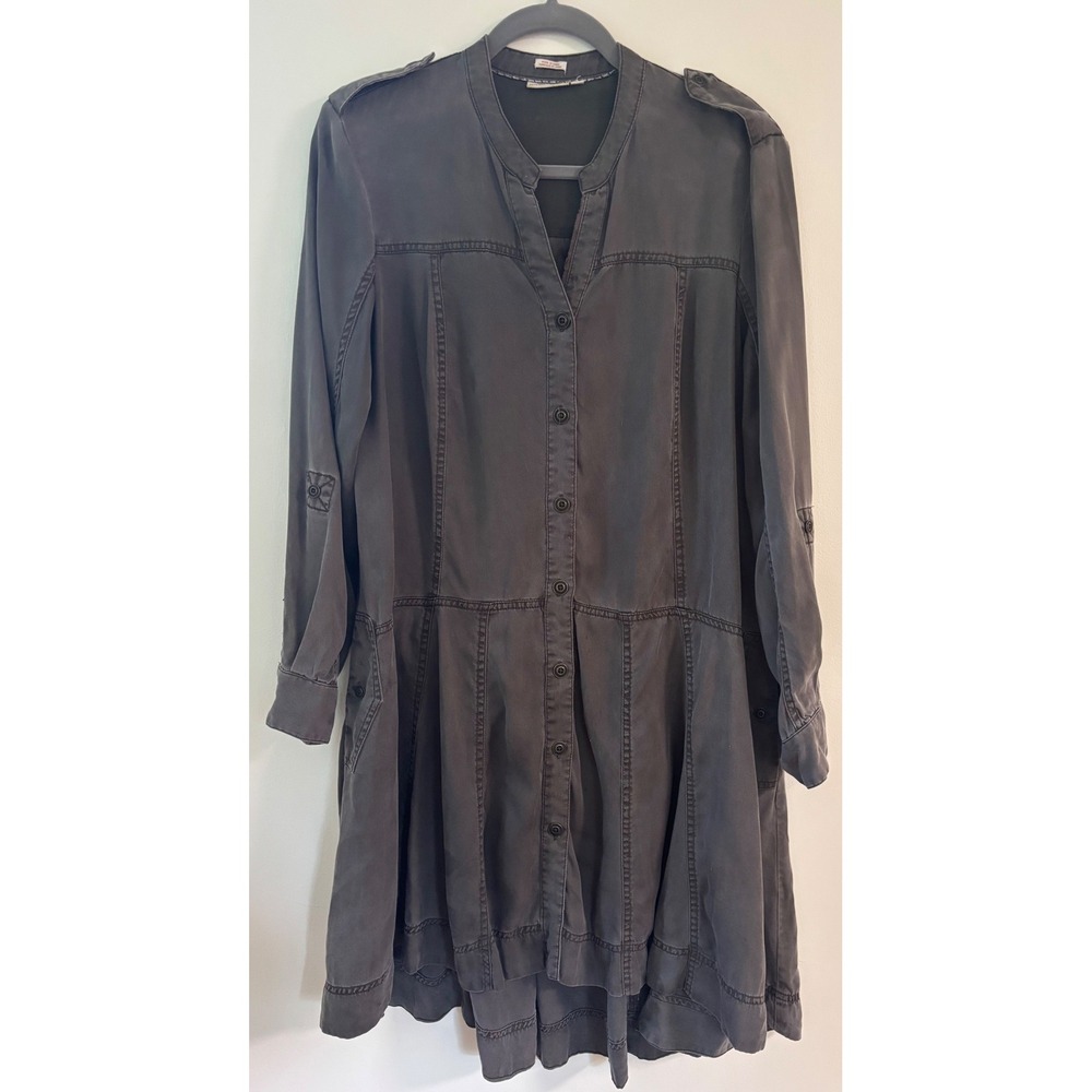 Anthropologie Shirtdress Sz. 8 Military, Western, Utility Gorpcore, Boho Safari,